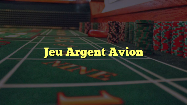 Jeu Argent Avion